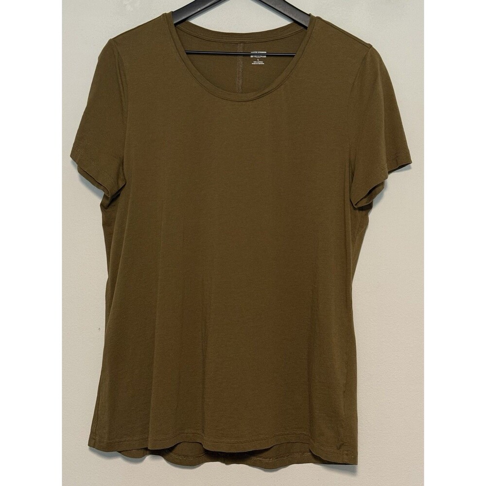 DULUTH TRADING Co Women's T-Shirt Tee Large Olive Green